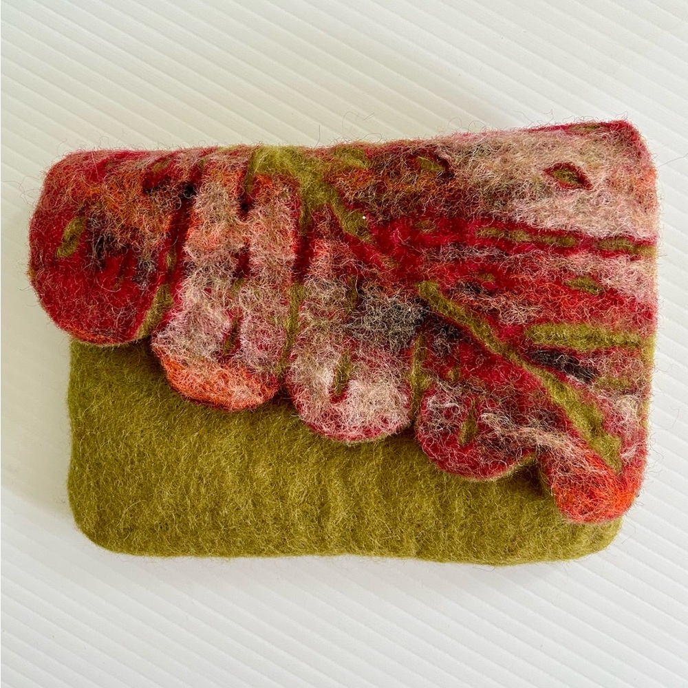 HANDMADE Wool Felted $$$ Purse - Picture 2 of 6
